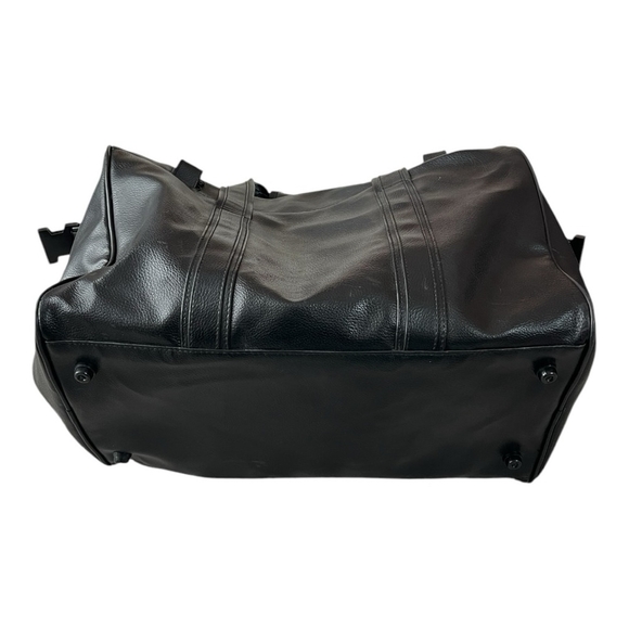 Ron Brugal Vintage Duffel Bag Black Sport Gym Bag Carry On Bag Shoulder Bag - Picture 5 of 6